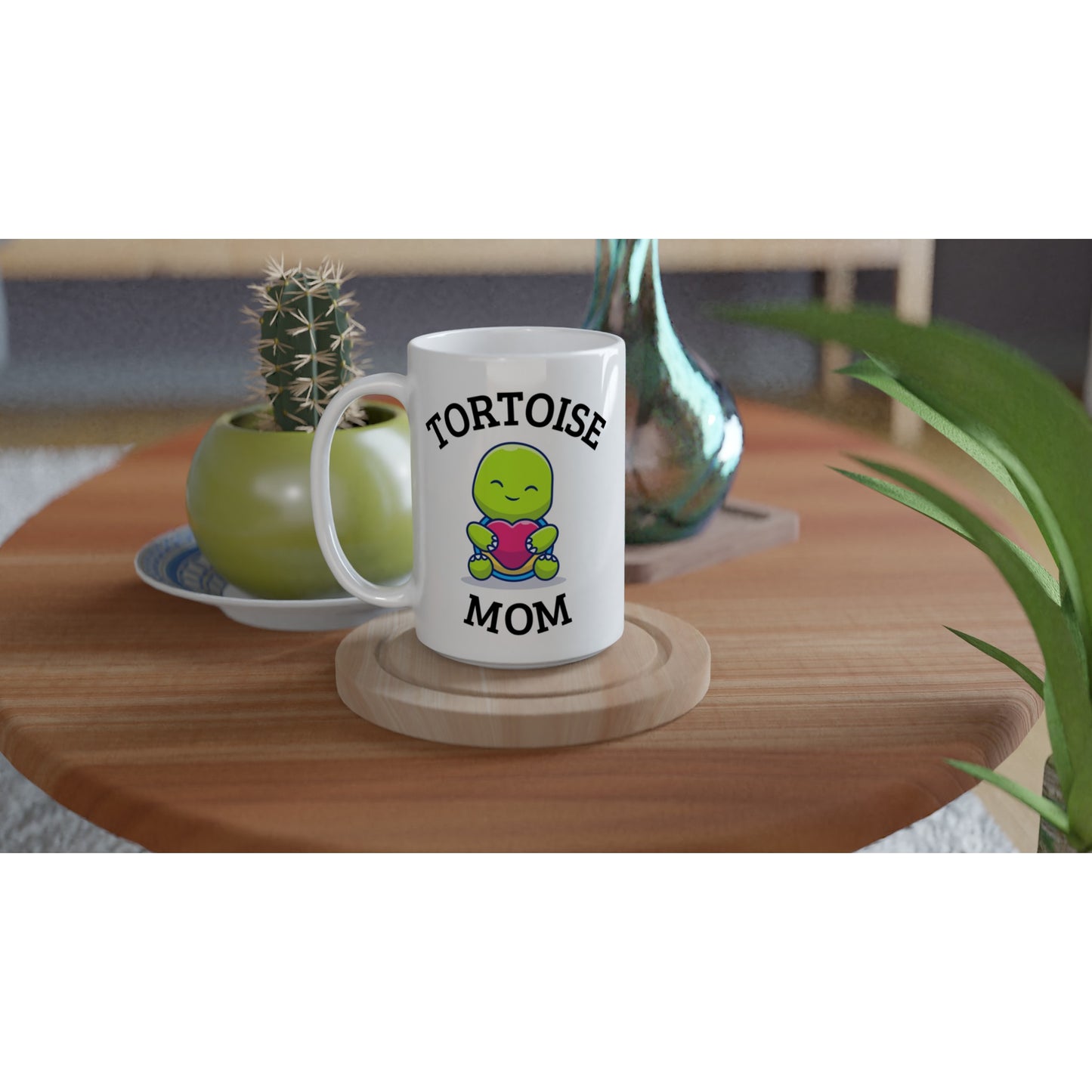 "Tortoise Mom" Ceramic Mug - The Perfect Gift for Any Tortoise Mom