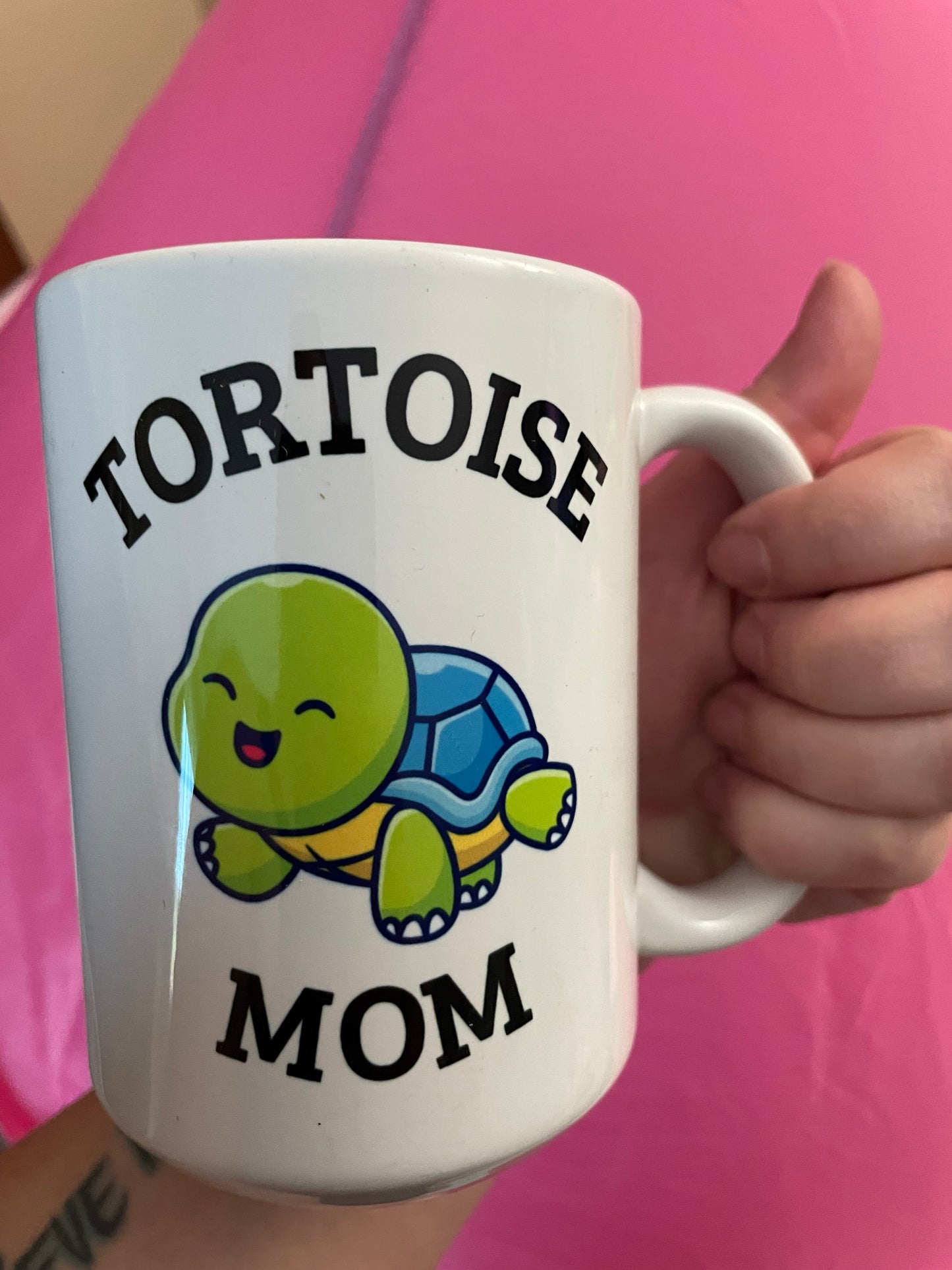 "Tortoise Mom" Ceramic Mug - The Perfect Gift for Any Tortoise Mom