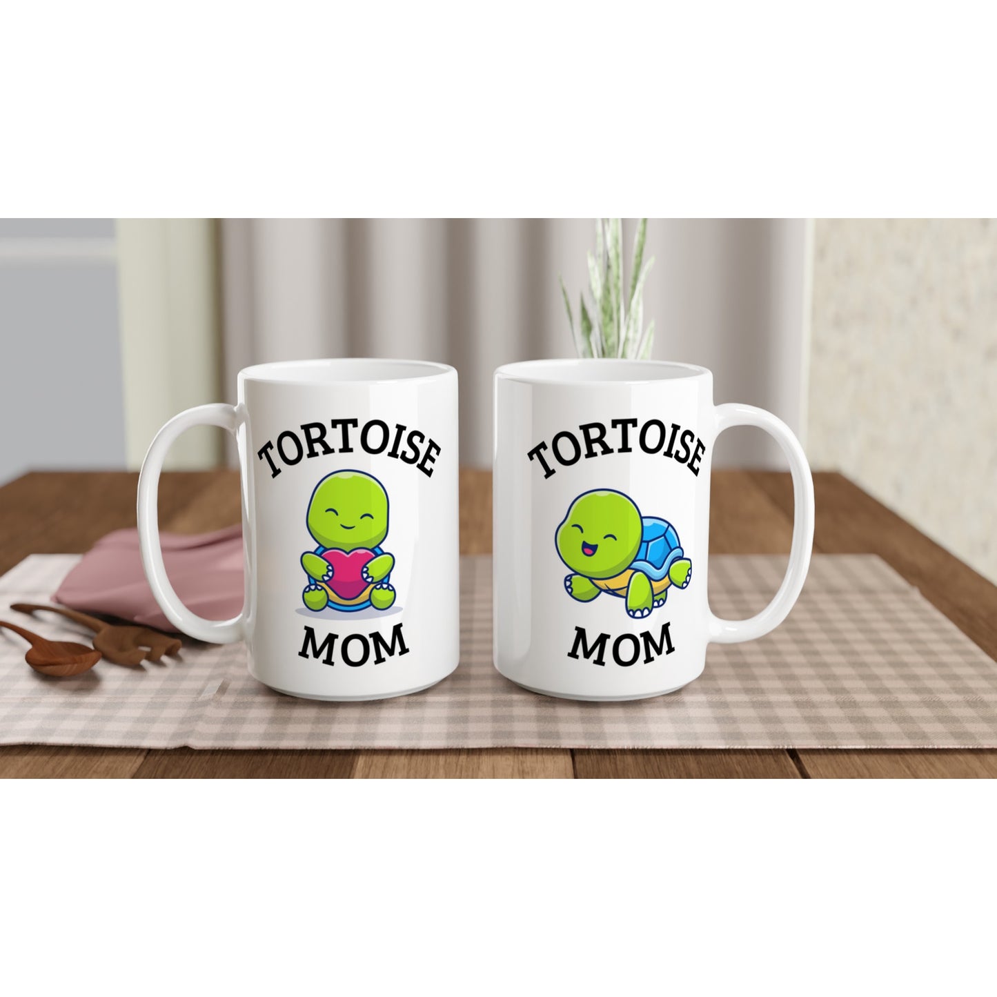 "Tortoise Mom" Ceramic Mug - The Perfect Gift for Any Tortoise Mom