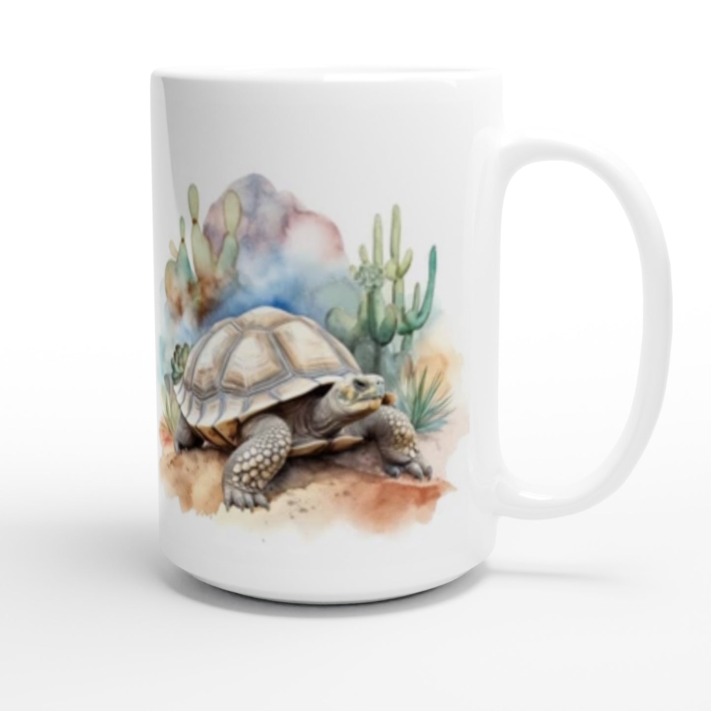 Personalized Desert Tortoise Mug White 15oz Ceramic Mug